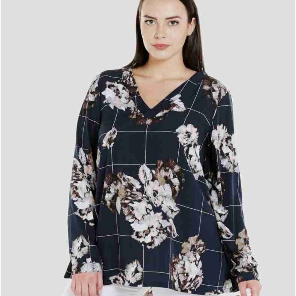 Junarose Floral Boutique Blouse Size 24